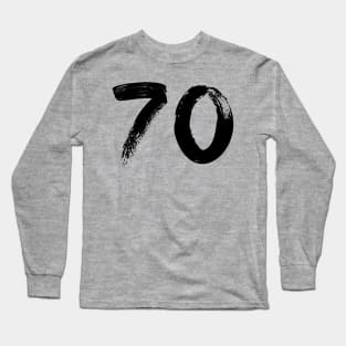 Number 70 Long Sleeve T-Shirt